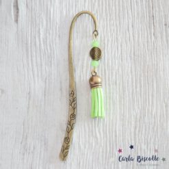 Marque-pages Bronze pompon vert