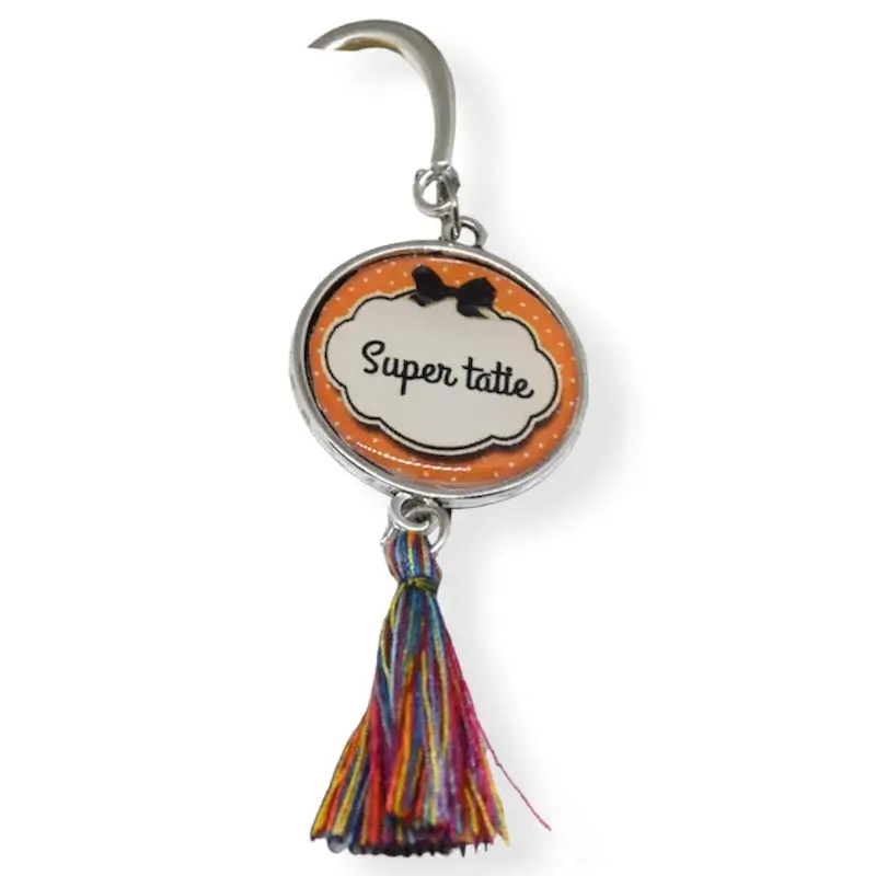 Marque page Super Tatie Multicolore