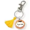 Porte clés Super Tatie jaune